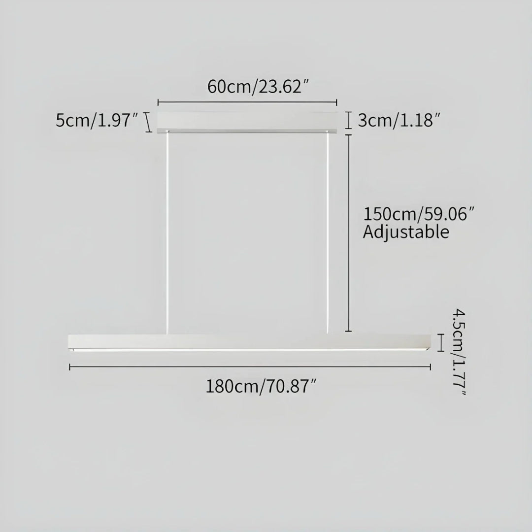 Minimalist Linear LED Pendant Light