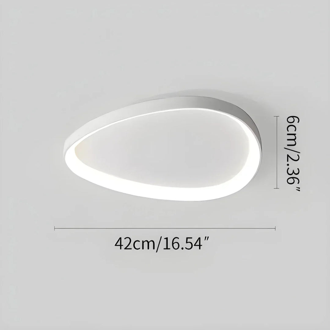Minimalist Oval LED Ceiling Light