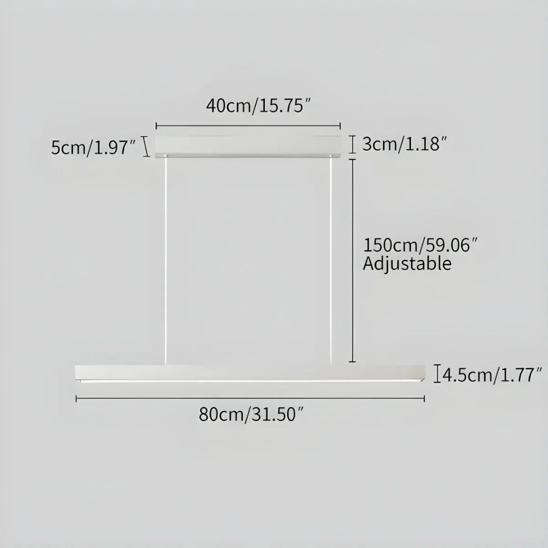 Minimalist Linear LED Pendant Light