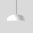 Contemporary Dome-Shaped Metal Pendant Light