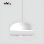 Contemporary Dome-Shaped Metal Pendant Light