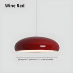 Contemporary Dome-Shaped Metal Pendant Light