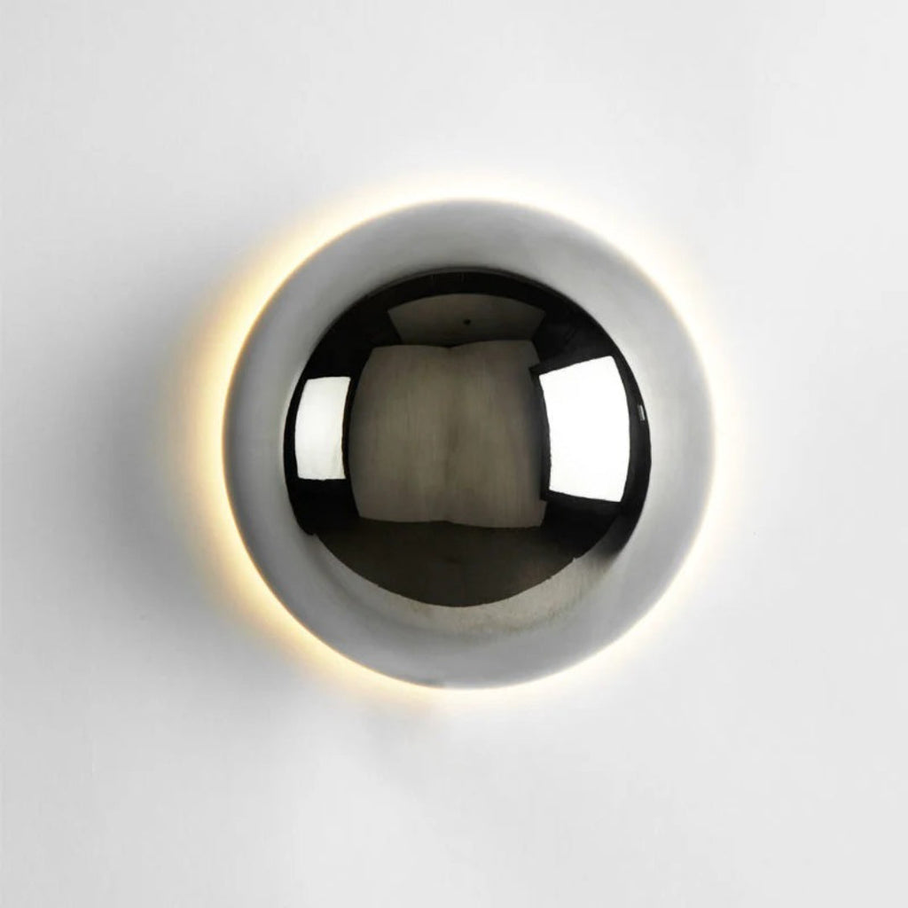 Modern Round Metal Wall Light