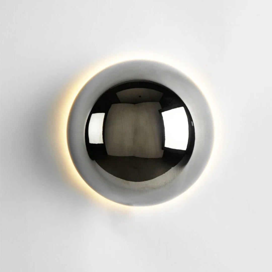 Modern Round Metal Wall Light