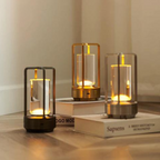 Modern Glass Cylinder Table Lamp