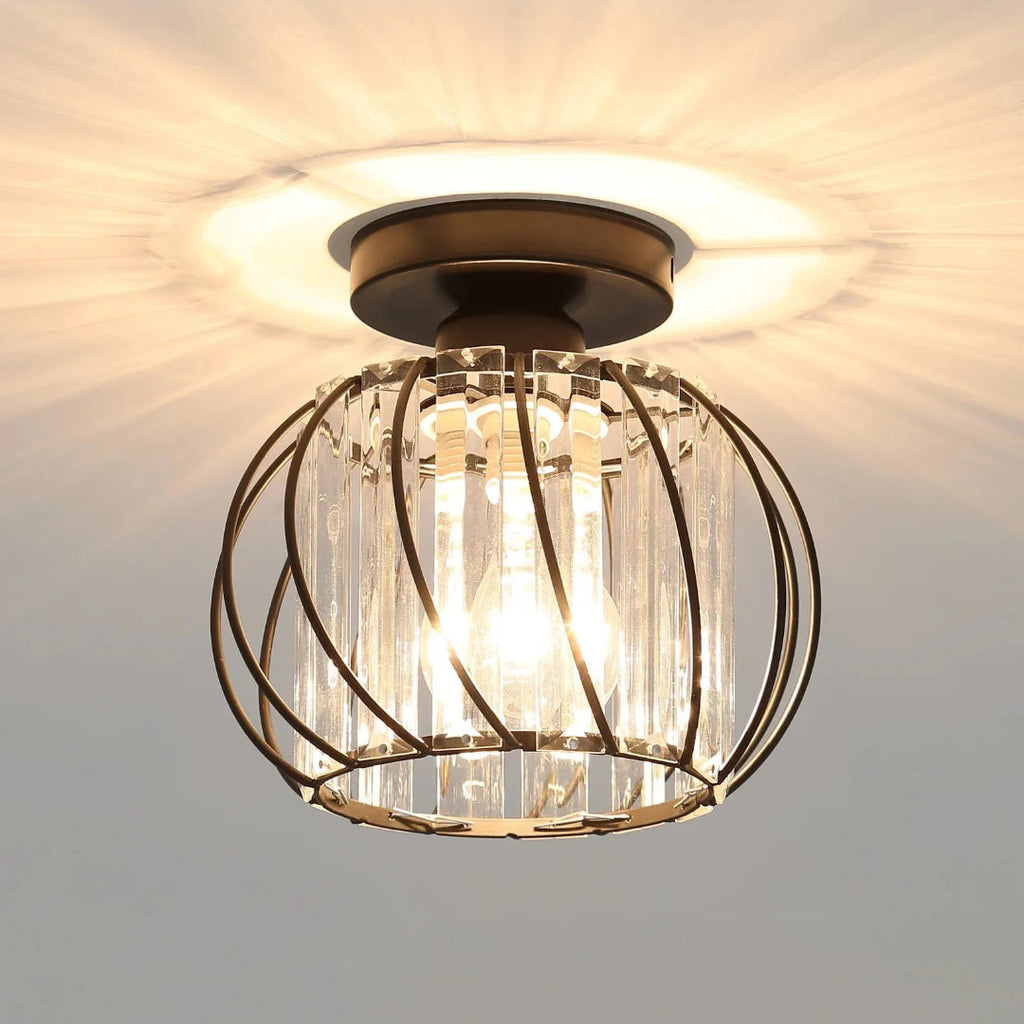 Vintage Crystal Ceiling Light