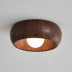 Minimalist Wooden Ceiling Light Modern Flush Mount Lamp