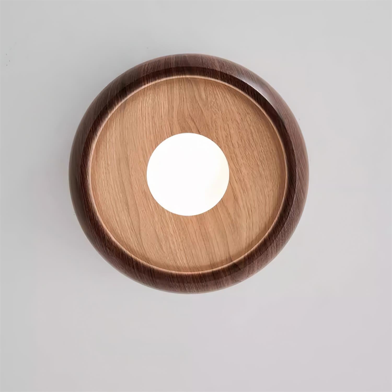 Minimalist Wooden Ceiling Light Modern Flush Mount Lamp