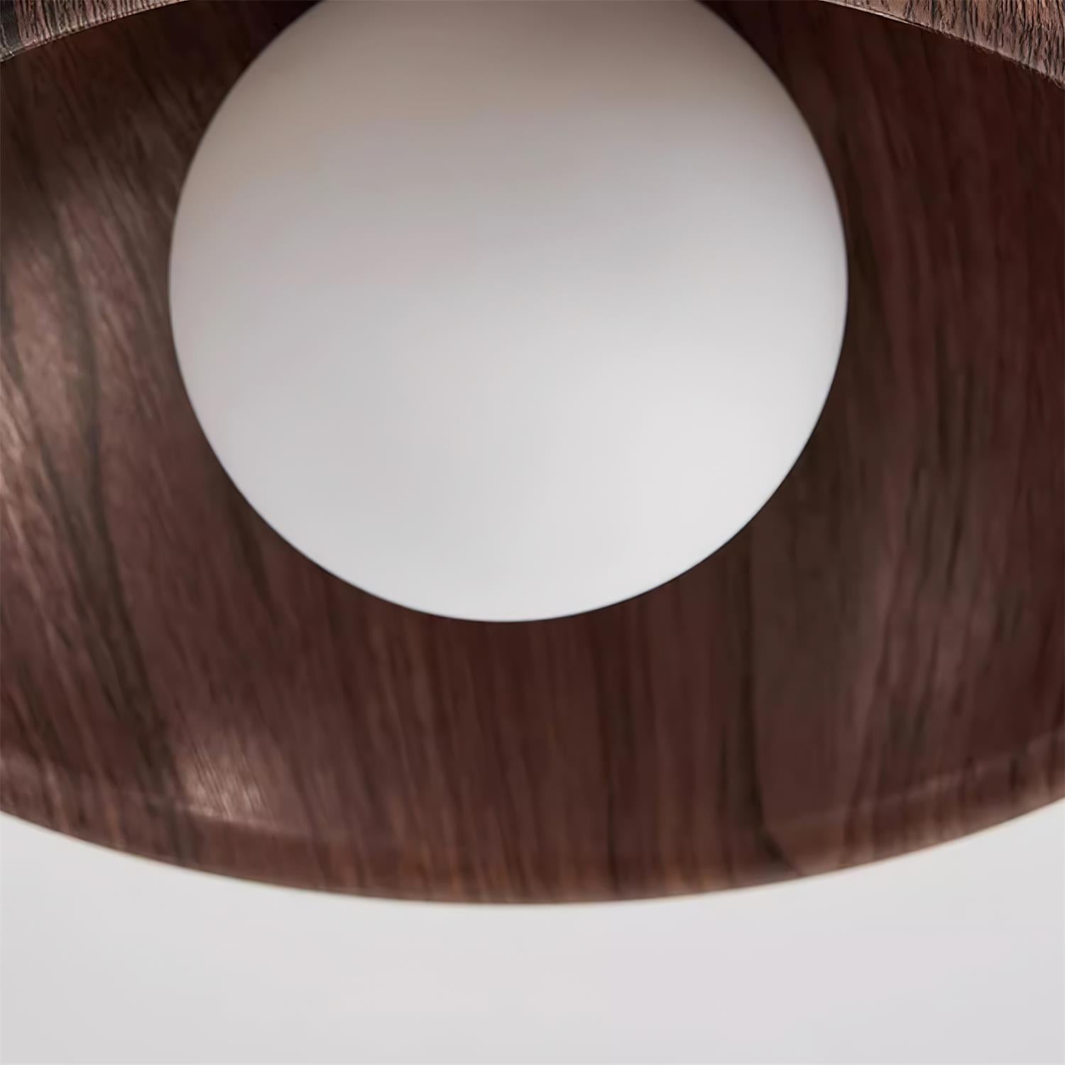 Minimalist Wooden Ceiling Light Modern Flush Mount Lamp