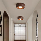 Minimalist Wooden Ceiling Light Modern Flush Mount Lamp