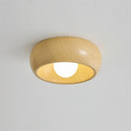 Minimalist Wooden Ceiling Light Modern Flush Mount Lamp