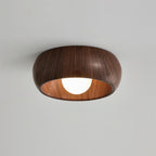 Minimalist Wooden Ceiling Light Modern Flush Mount Lamp