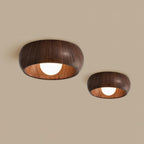 Minimalist Wooden Ceiling Light Modern Flush Mount Lamp