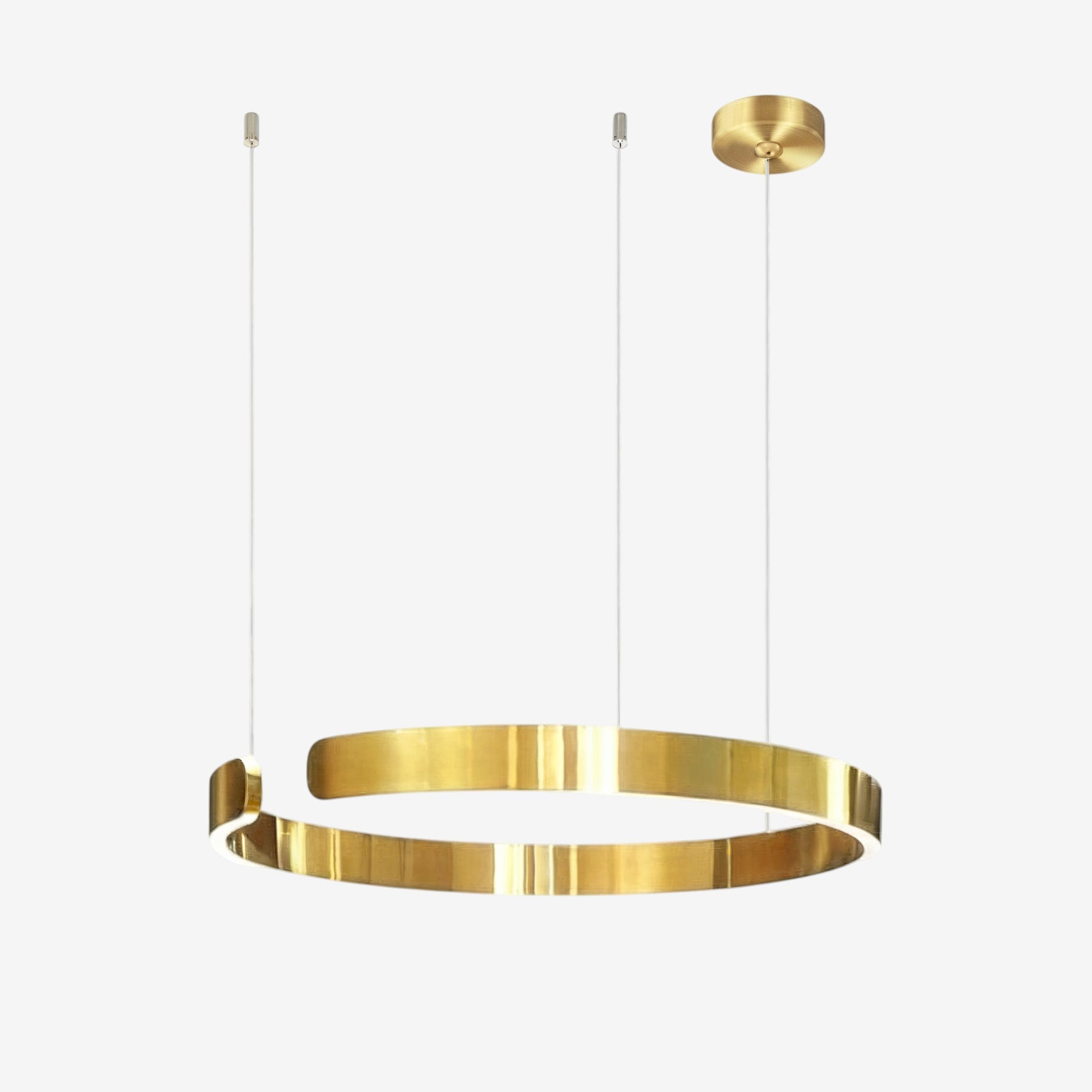 Circular Ring Pendant Lamp – Modern Minimalist LED Suspension Design
