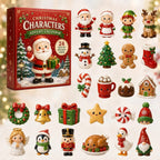 24-day Mini Christmas Calendar with Building Blocks, Unique Designs, Buildable Bricks, Includes Hanging Loops, Festive Countdown