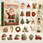 24-day Mini Christmas Calendar with Building Blocks, Unique Designs, Buildable Bricks, Includes Hanging Loops, Festive Countdown