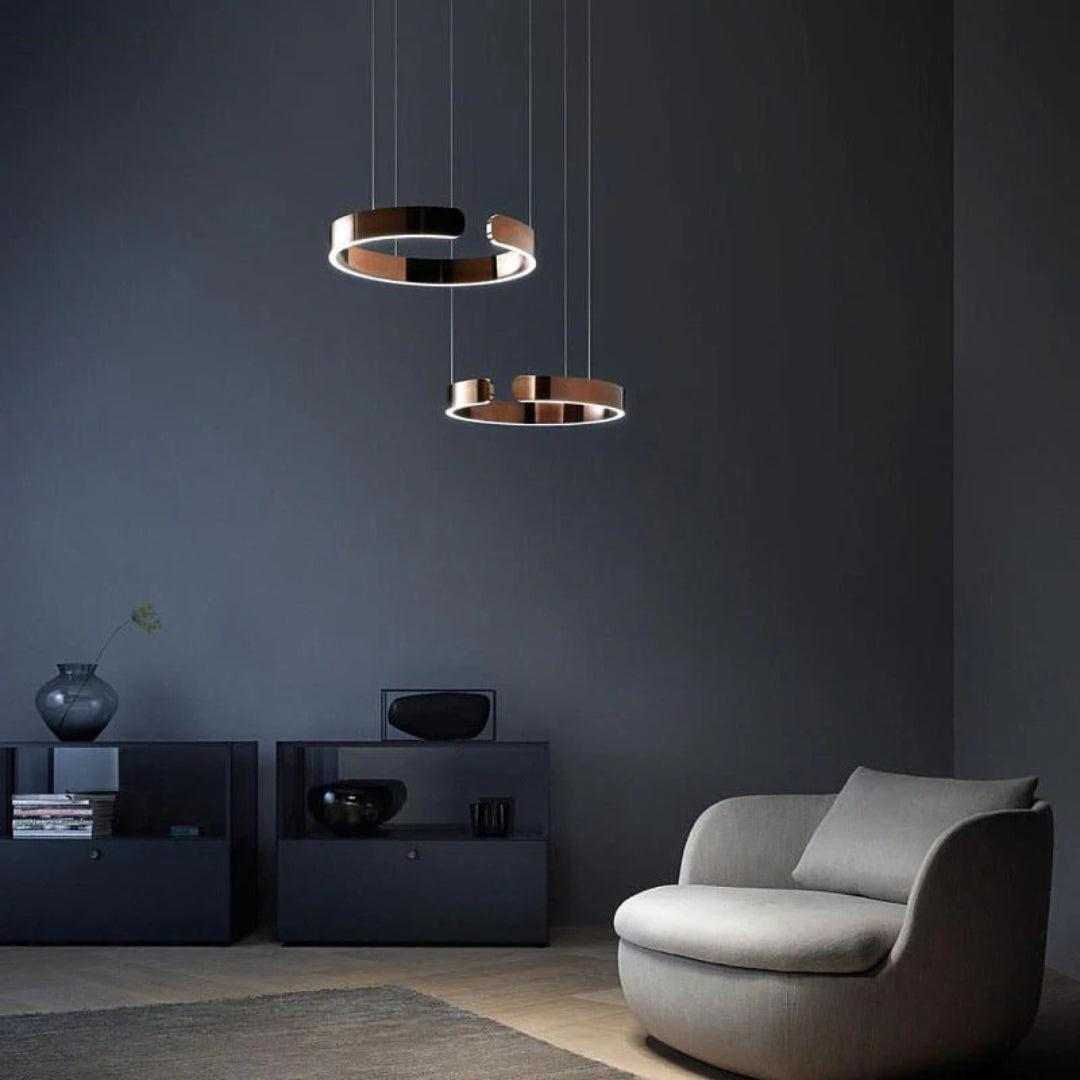 Circular LED Metal Pendant Light