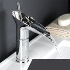 Single-Handle Retro Waterfall Faucet for Modern Washbasins