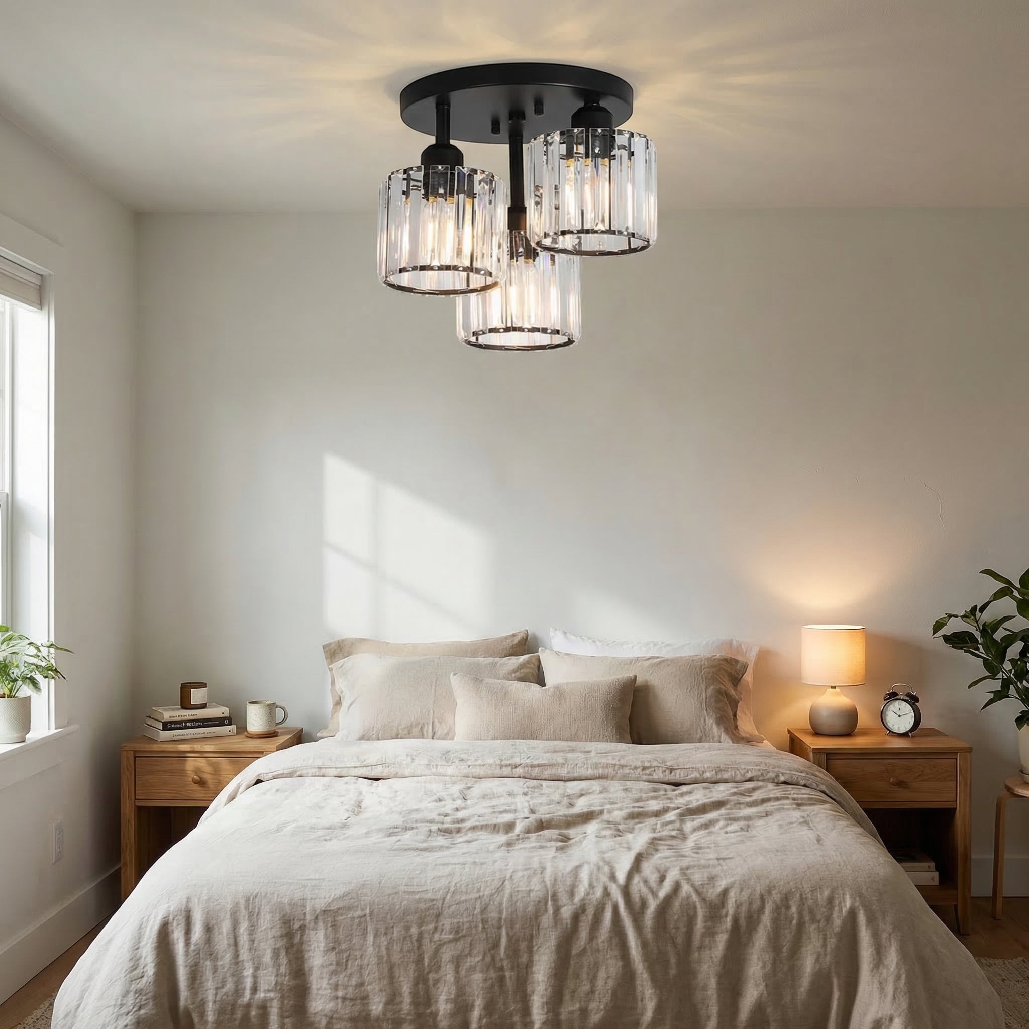 Crystal Glass Ceiling Light