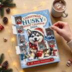 2026 Christmas Advent Calendar for Dogs 24-day Countdown With a Husky Theme For Dog Lovers