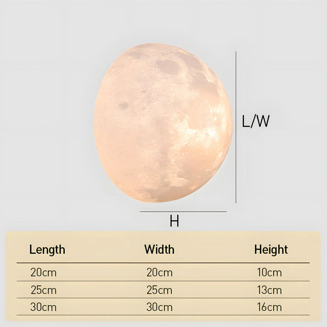Moon Texture Wall Light