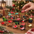 New 2026 Christmas Advent Calendar 24 Days Countdown Calendar 3D Cute Dog Dachshund Ornament Christmas Decoration Gift Calendar