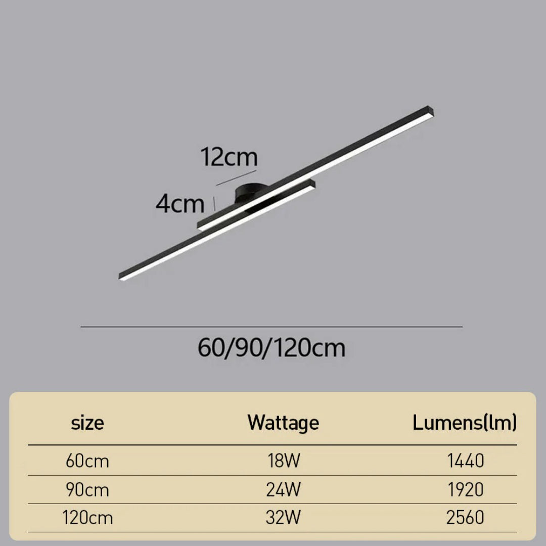 Modern Linear LED Ceiling Light