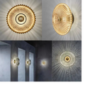 Glass Wall Light Glass | Modern Wavy Shade Design | Creates Soft Diffused Lighting for Living Rooms, Hallways and Bedrooms