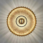 Glass Wall Light Glass | Modern Wavy Shade Design | Creates Soft Diffused Lighting for Living Rooms, Hallways and Bedrooms