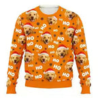 Personalized Christmas Dog Sweatshirt – Custom Pet Photo 3D Printed Holiday Pullover