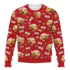 Personalized Christmas Dog Sweatshirt – Custom Pet Photo 3D Printed Holiday Pullover