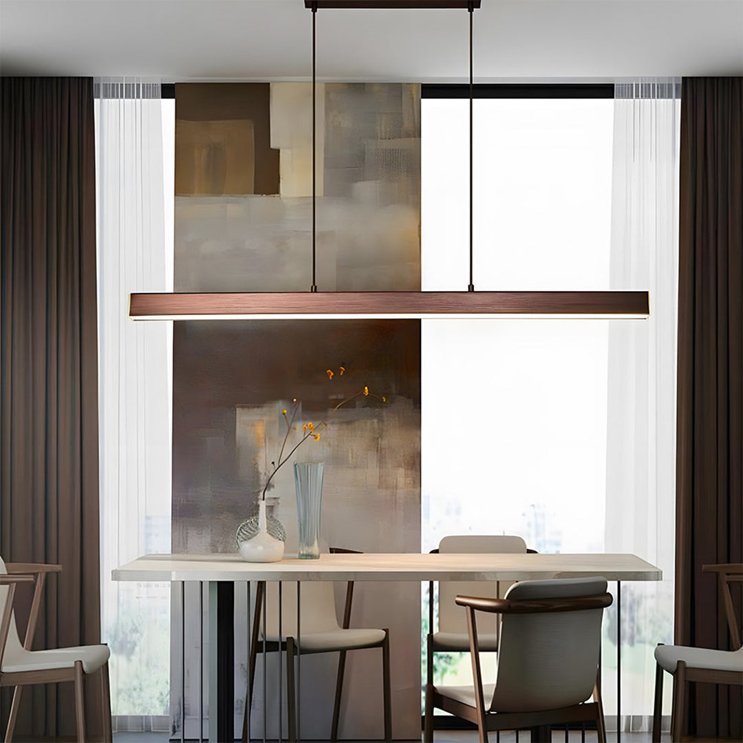 Linear LED Pendant Lamp – Minimalist Functional Design For Dining And Workspaces