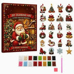 24-day Mini Christmas Calendar with Building Blocks, Unique Designs, Buildable Bricks, Includes Hanging Loops, Festive Countdown