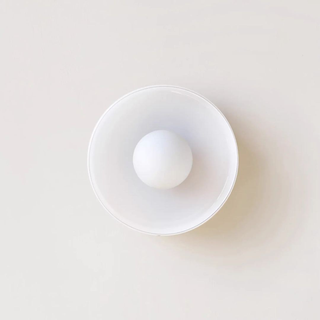 Round Metal Glass Light Fixture