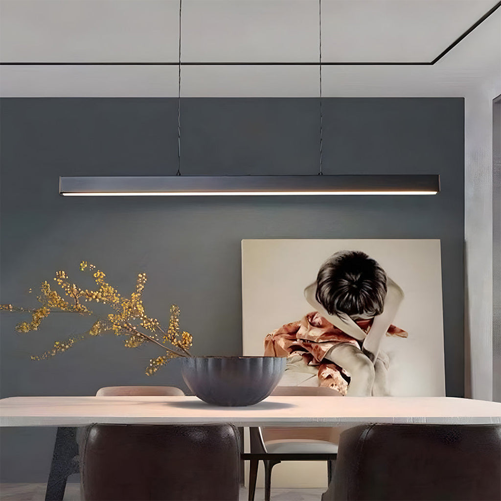 Linear LED Pendant Lamp – Minimalist Functional Design For Dining And Workspaces