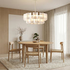 Glass Chandelier – Wabi Sabi Sculptural Layered Artistic Design