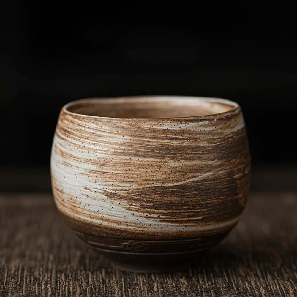 Espresso Cups Ceramic 80 ml | Handmade Rustic Stoneware | Heat Retaining Dishwasher and Microwave Safe Lead-Free Set