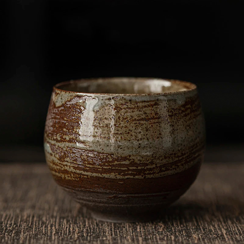 Espresso Cups Ceramic 80 ml | Handmade Rustic Stoneware | Heat Retaining Dishwasher and Microwave Safe Lead-Free Set