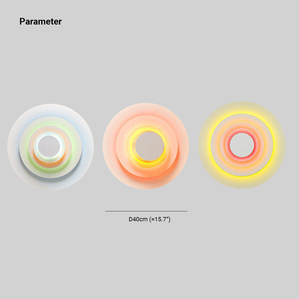 Noen Applique Murale Moderne Multicolore. Rose/Bleu/Jaune. Salon - Neutralighting