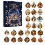 24-day Mini Christmas Calendar with Building Blocks, Unique Designs, Buildable Bricks, Includes Hanging Loops, Festive Countdown
