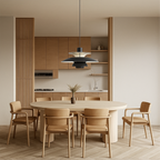 Layered Pendant Lamp – Danish Scandinavian Tiered Shade Design