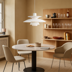 Layered Pendant Lamp – Danish Scandinavian Tiered Shade Design