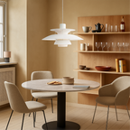 Layered Pendant Lamp – Danish Scandinavian Tiered Shade Design