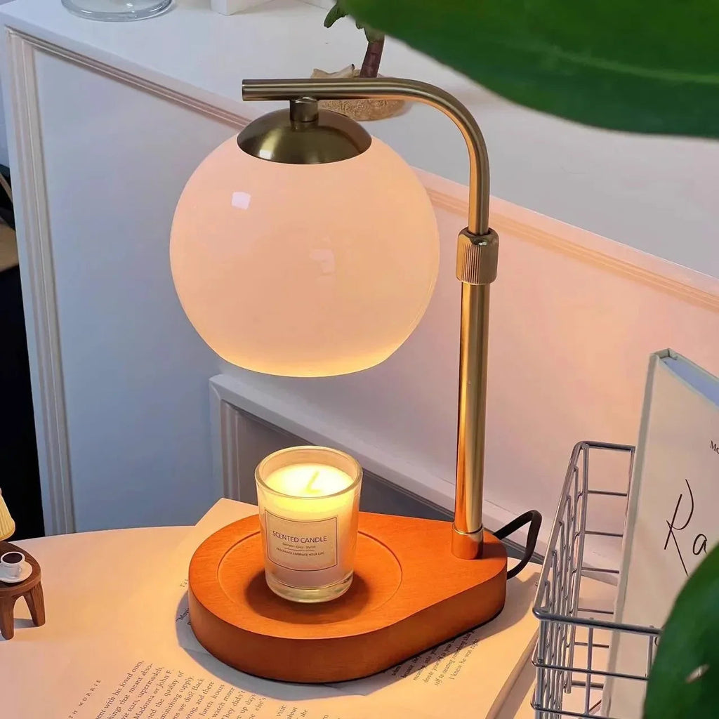 Candle Warmer Lamp | Modern and Classic Style | Flameless Fragrance Scent Release for Safe Home Ambiance and Even Wax Melting