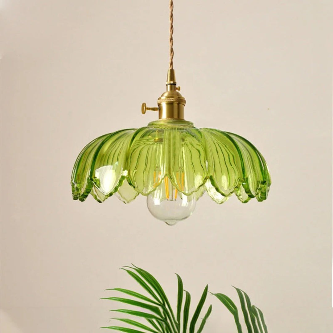 Retro Floral Pendant Light