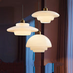 Glass Pendant Light | Nordic Minimalist Style | Soft Ambient Glow for Kitchen Island and Dining Room Modern Interiors