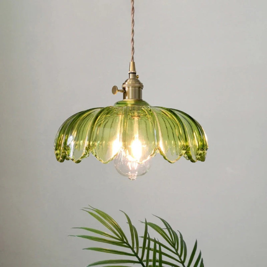 Retro Floral Pendant Light