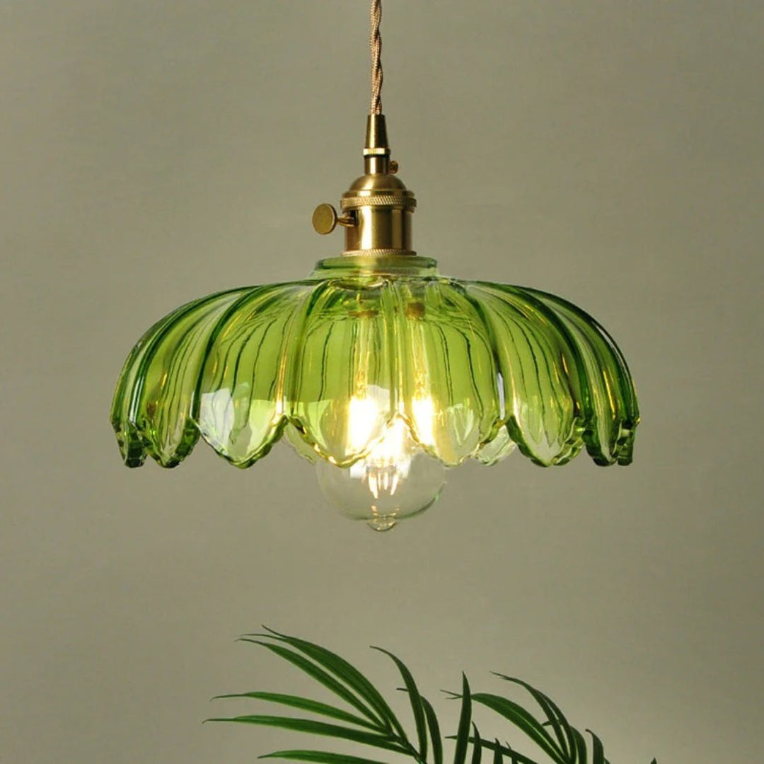 Retro Floral Pendant Light