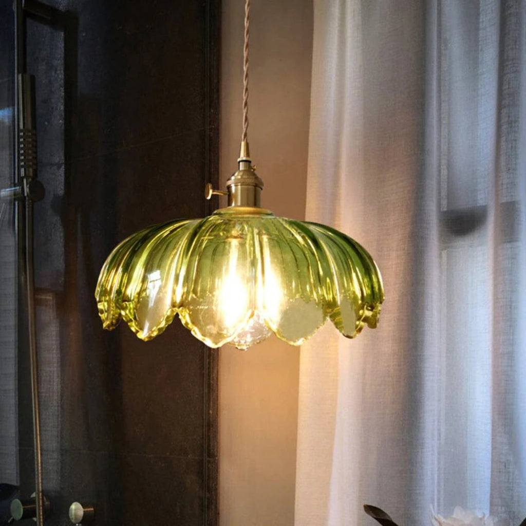 Retro Floral Pendant Light