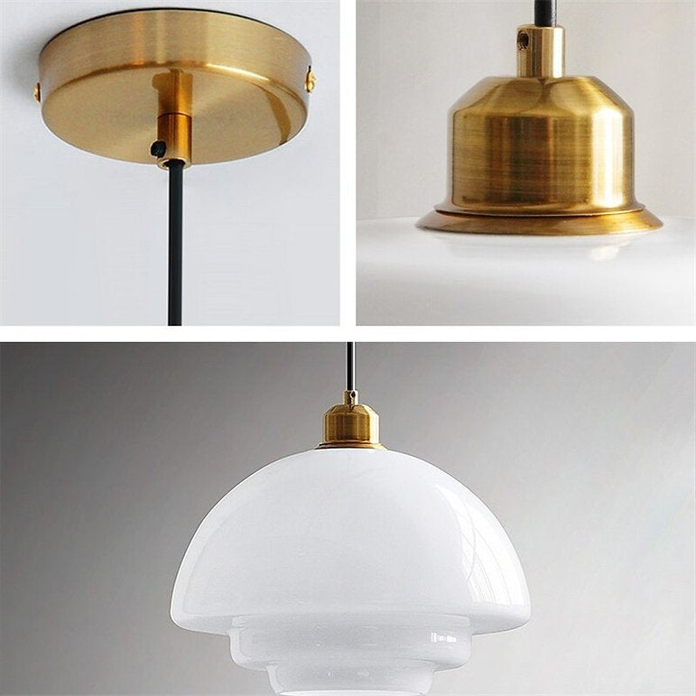 Glass Pendant Light | Nordic Minimalist Style | Soft Ambient Glow for Kitchen Island and Dining Room Modern Interiors
